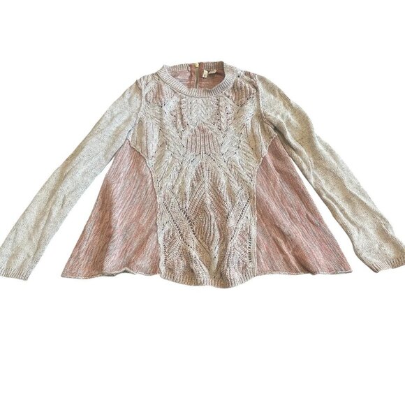 Moth Anthropologie Anita Swing Top Sweater Loose Weave Flowy Boho Size Small - Picture 3 of 14